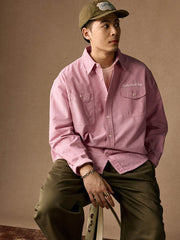 ツール刺繍 ワーク オックスフォードシャツ