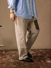 ヴィンテージ コーデュロイパッチ ストレートパンツ