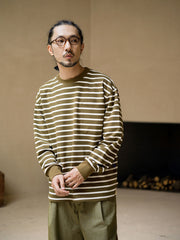 ヴィンテージストライプ ダブルフェイス 長袖Tシャツ