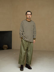 ヴィンテージストライプ ダブルフェイス 長袖Tシャツ