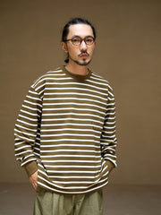 ヴィンテージストライプ ダブルフェイス 長袖Tシャツ