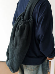 テクスチャー感 ビッグ キャパシティ ショルダーバッグ