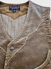 ヴィンテージ コーデュロイ 抜染 ワークベスト