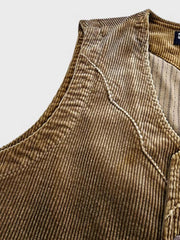 ヴィンテージ コーデュロイ 抜染 ワークベスト