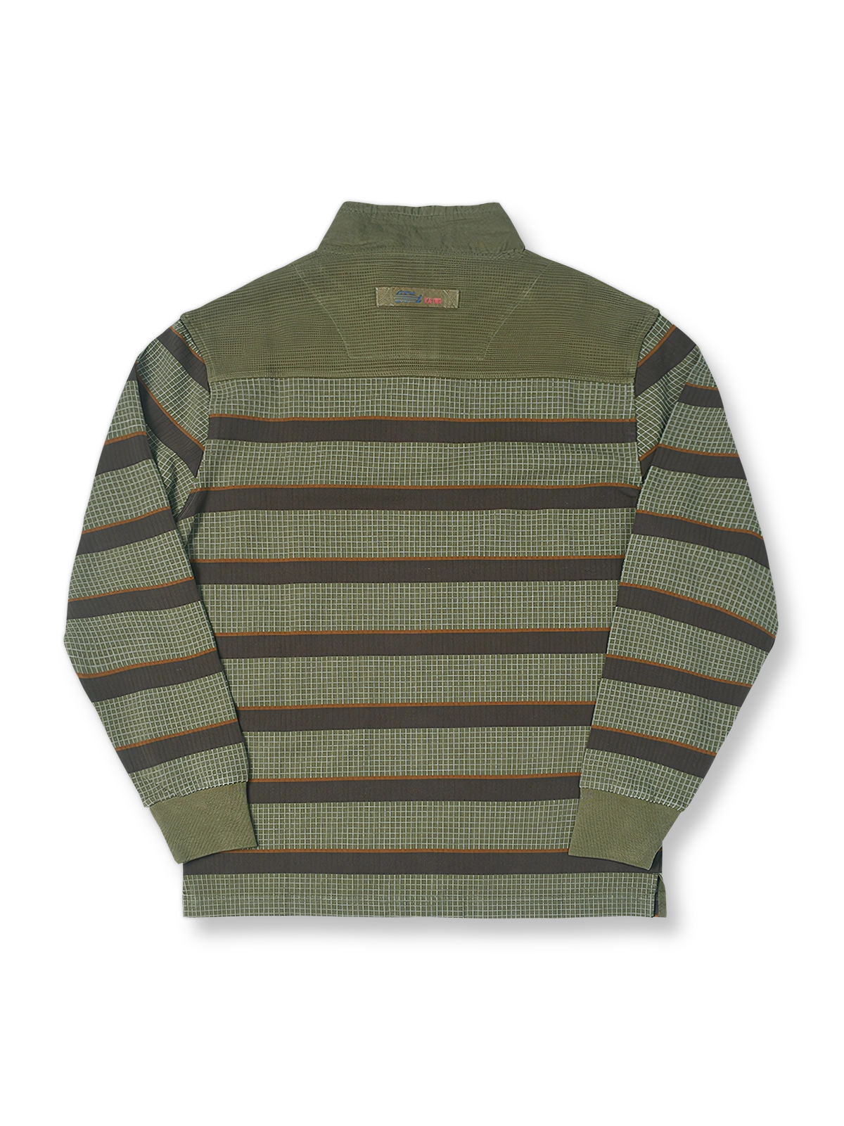 パイナップルチェックストライプワークシャツの画像