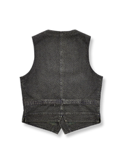 細かいチェック柄ヴィンテージベストの画像