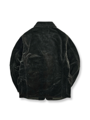 製品画像: ヴィンテージ コーデュロイジャケット、100% コットン、クラシックな3つボタンデザイン
詳細画像: コーデュロイ素材のディテール特写とステッチ、ポケットディテール