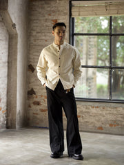 モデルの着用例と全体コーディネートの効果