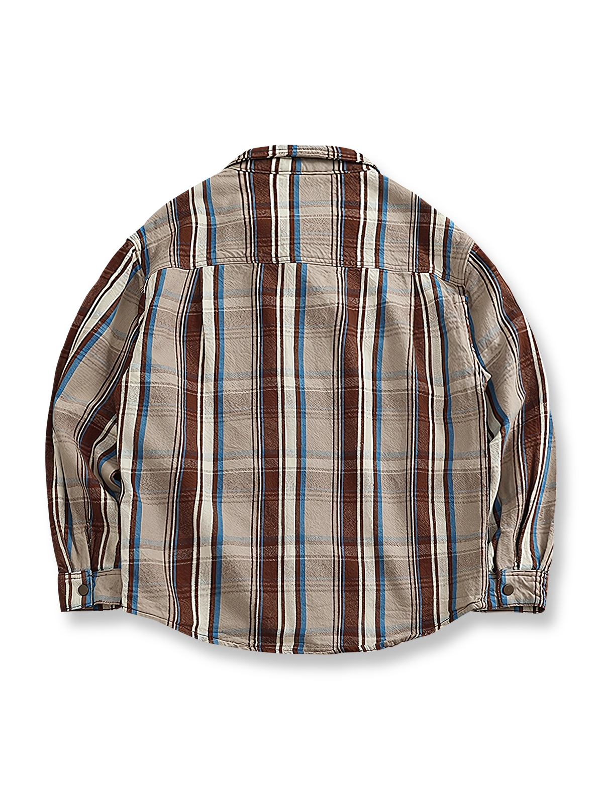 ダメージジーンズチェックシャツの全体図