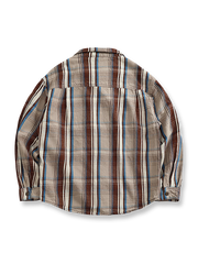 ダメージジーンズチェックシャツの全体図