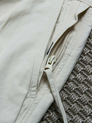 パッチデザイン ワイドテーパードカジュアルパンツ