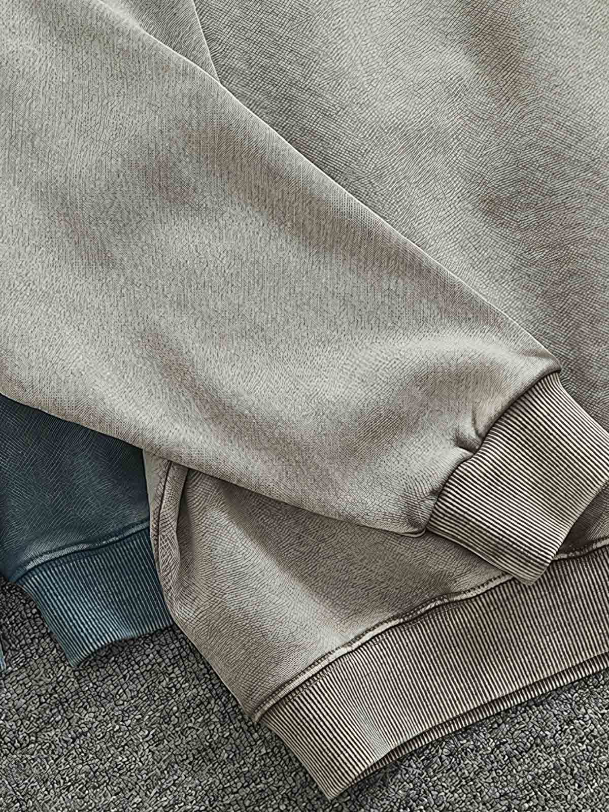 ウォッシュ加工とドロップショルダーディテール画像