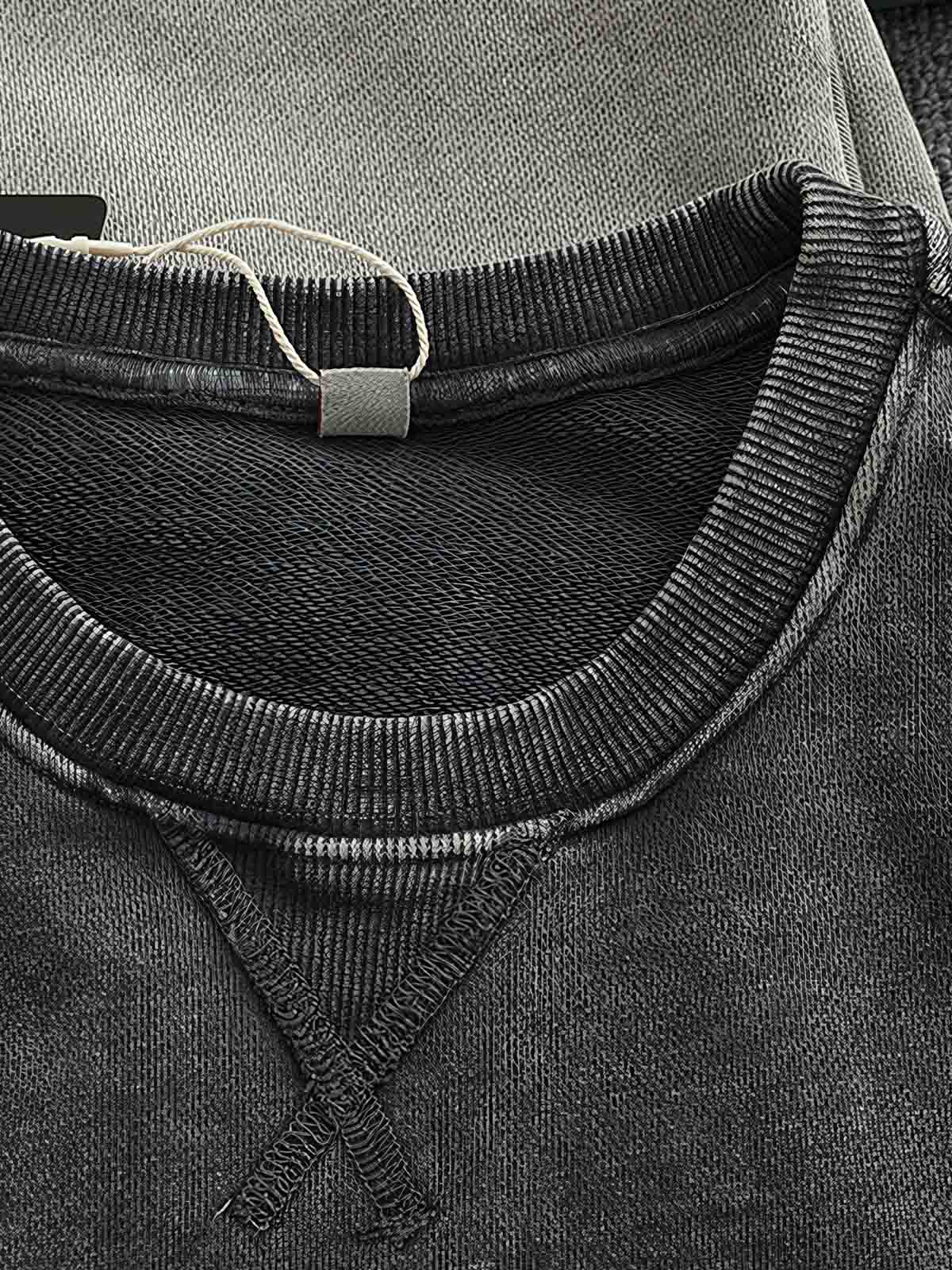 ウォッシュ加工とドロップショルダーディテール画像