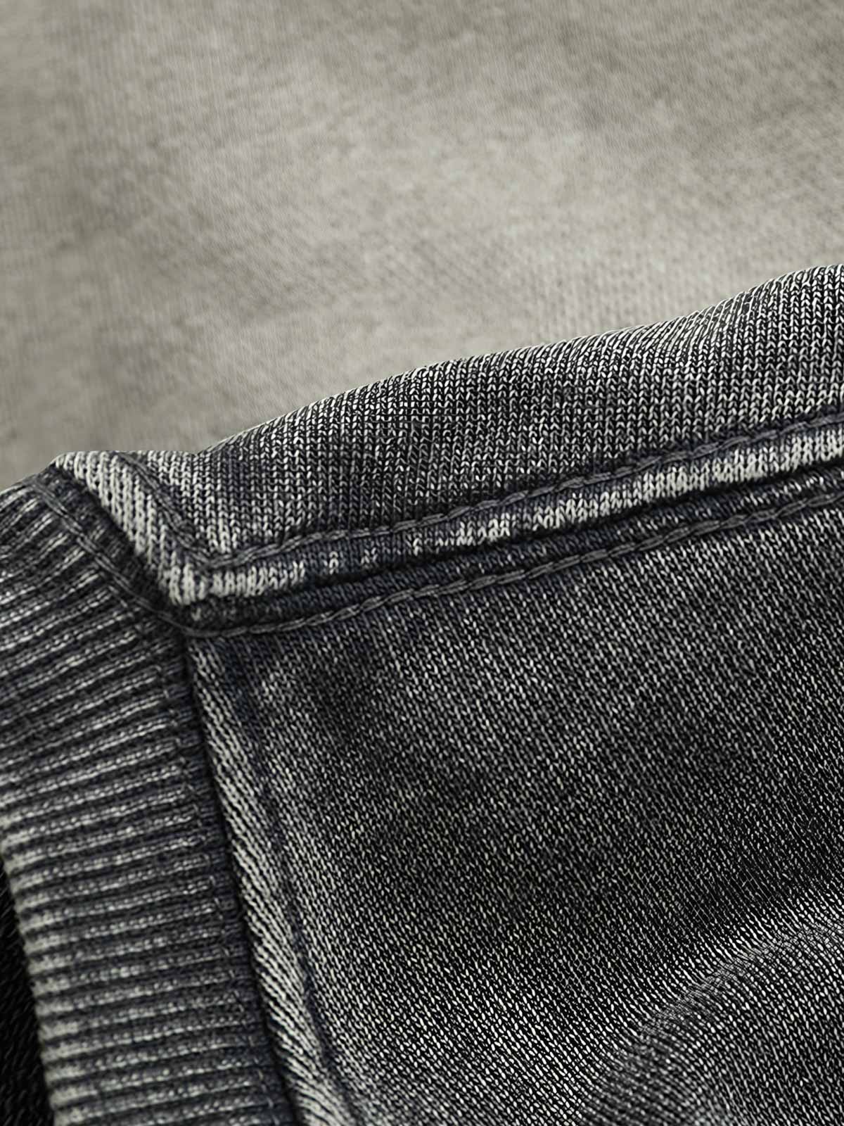 ウォッシュ加工とドロップショルダーディテール画像