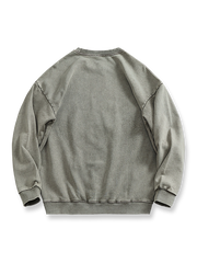 ヘビーウェイトクルーネックパイルスウェット平置き画像