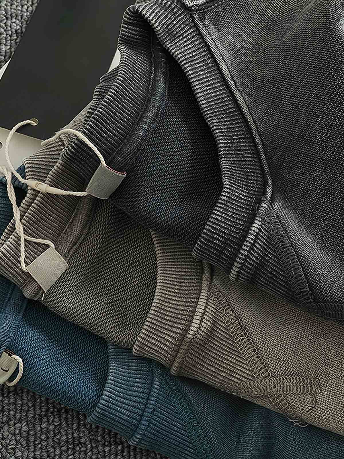 ウォッシュ加工とドロップショルダーディテール画像