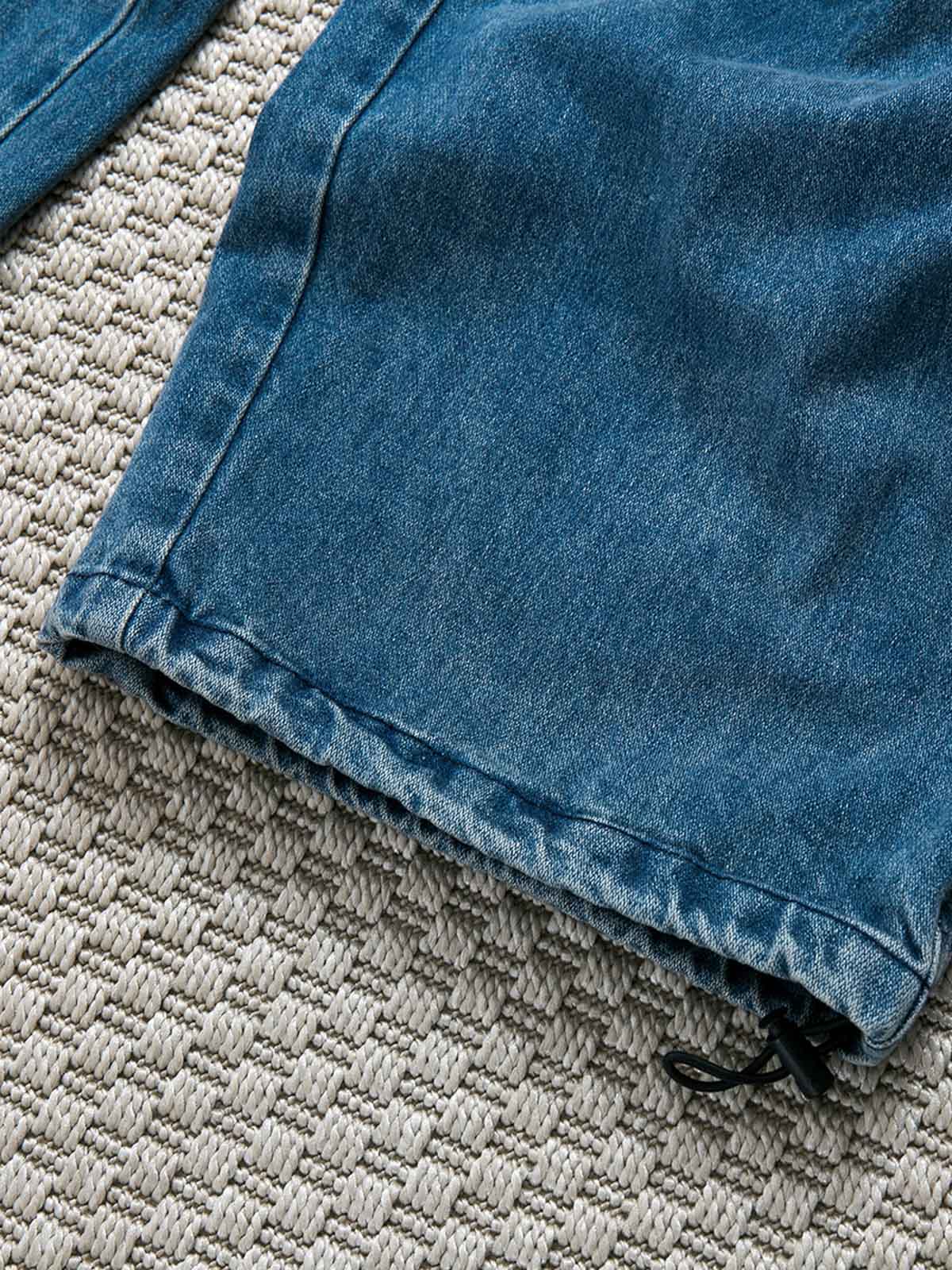 マルチポケットとウォッシュ加工のディテール画像