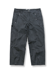 アメリカンヴィンテージワイドストレートワークパンツ平置き画像