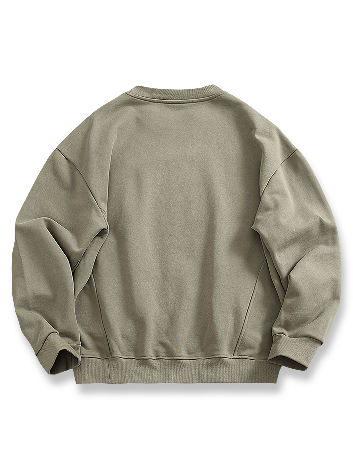 ヘビーウェイトパッチワークニットスウェットの画像 - パッチワークデザインが際立つアイテム