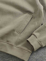 ヘビーウェイトパッチワークニットスウェット