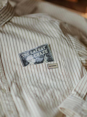 細ストライプ 長袖シャツ