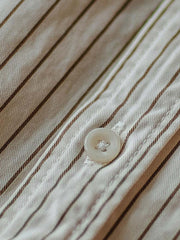 細ストライプ 長袖シャツ