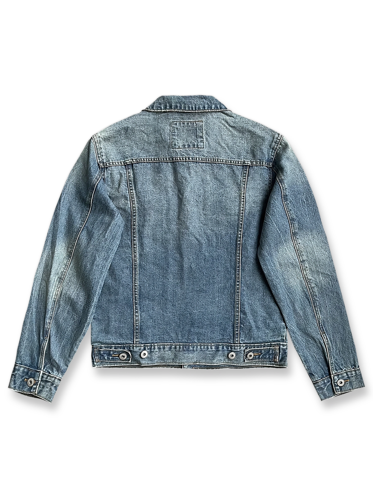 ヴィンテージショートデニムジャケットの平置き画像