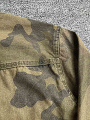 ヴィンテージウォッシュ迷彩ワークシャツ