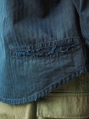 ハンドメイドのダメージ加工とパッチ ディテール画像