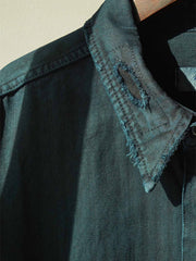 ハンドメイドのダメージ加工とパッチ ディテール画像