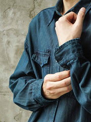 ハンドメイドのダメージ加工とパッチ ディテール画像