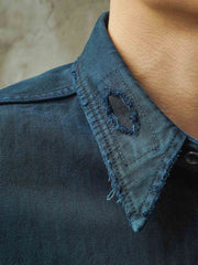 ハンドメイドのダメージ加工とパッチ ディテール画像