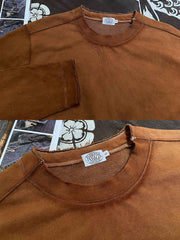 フリンジ付きのネックラインと袖口 ディテール画像