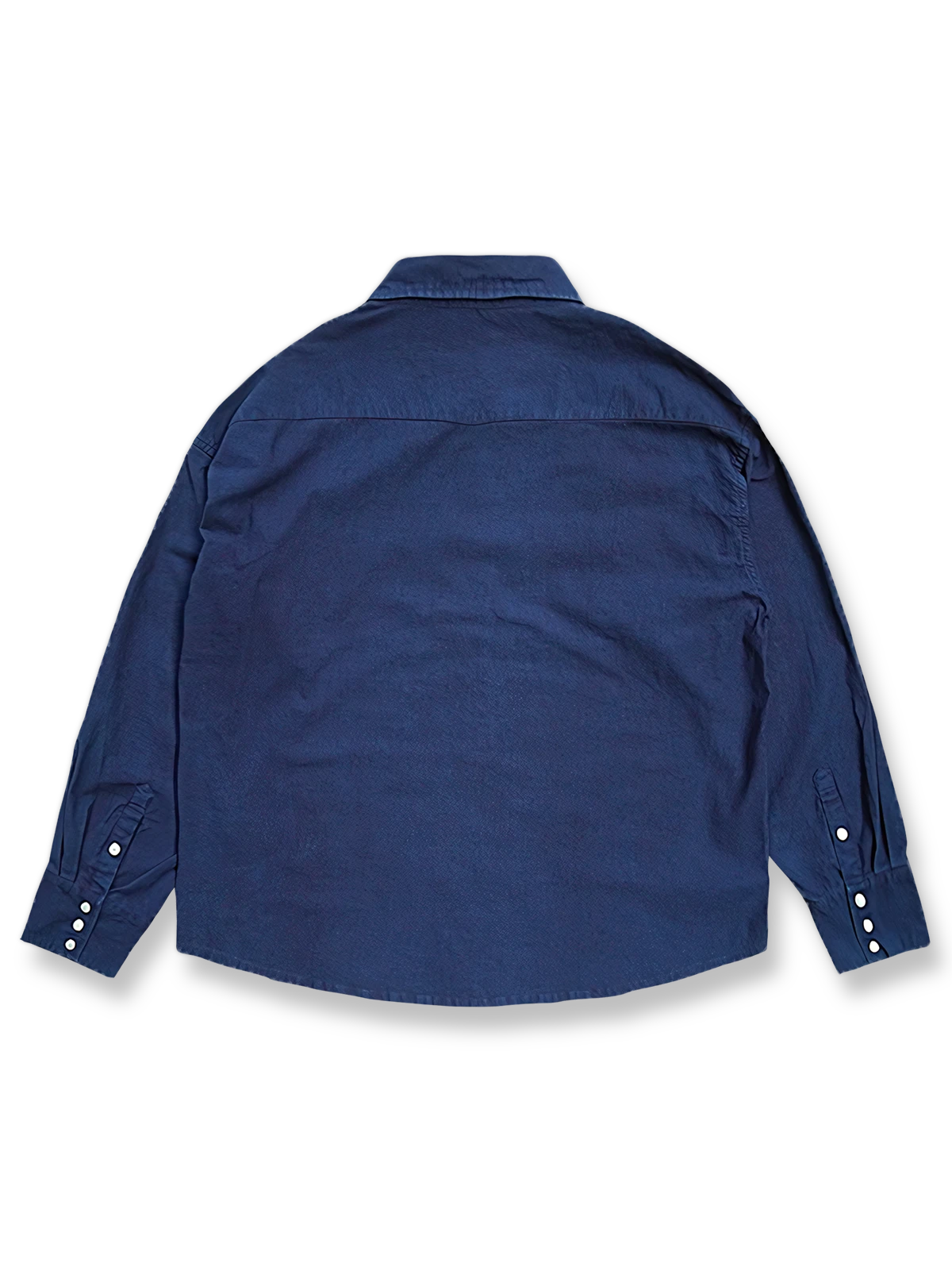 植物染めハンドメイドウエスタンシャツ 全体画像