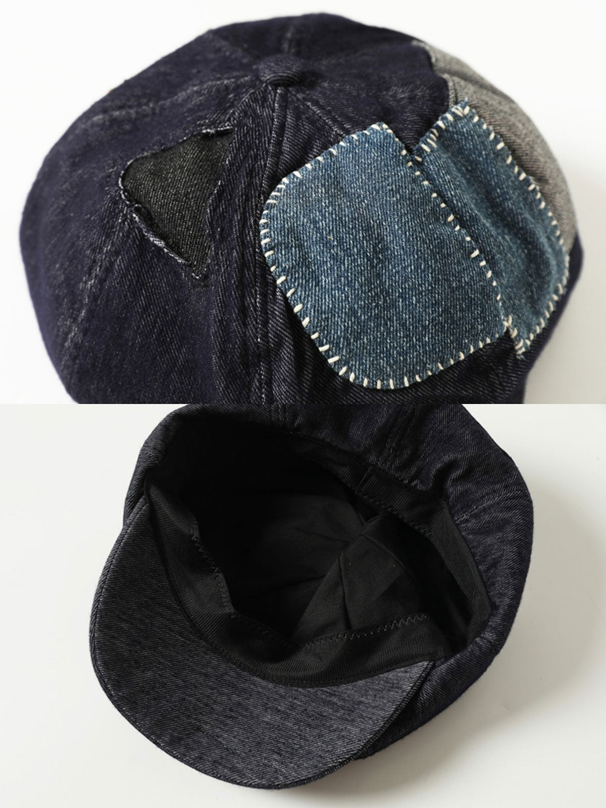 手作業によるパッチワーク補丁 ディテール