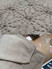 麻葉刺し子刺繍ポケット付きスウェット 全体画像