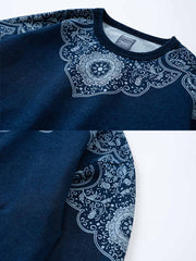 抜染による民族風パターン ディテール画像