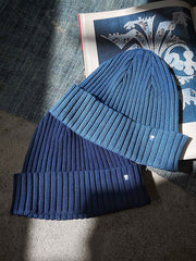 藍染めニットキャップ 全体画像