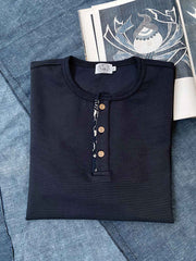 藍染古布を使用した襟元ディテール