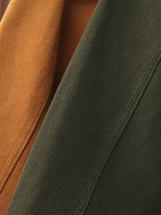 製品画像: "コーデュロイ襟付きハンティングデトロイトキャンバスジャケットの正面ビュー、クラシックなワークスタイル"
詳細画像: "コーデュロイ襟とTalonジッパーのディテール特写、ヴィンテージ感のあるデザイン"