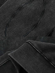 製品画像: ヴィンテージスノーウォッシュクルーネックスウェットのフロントビュー。4色展開で豊富なカラーバリエーションが魅力のデイリースウェット
詳細画像: リブ袖口とスノーウォッシュ加工のディテール。ヴィンテージ感を引き出すトレンドデザイン