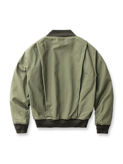 製品画像: 裏起毛 防寒 ミリタリー タンカージャケット 正面
詳細画像: TALONジッパーとトリコロール刺繍ワッペン ディテール