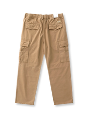 产品画像: ヴィンテージ風 厚手 アメリカンレトロ 六つポケット ウォッシュ カーゴパンツ 正面
詳細画像: カーゴポケット、ゴムウエスト、YKKジッパー ディテール