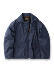 製品画像: AL-1 フライトジャケット メンズ 裏起毛 ミリタリースタイル 正面ビュー
詳細画像: ヴィンテージ風の襟と4つのポケット、防風フラップのディテール