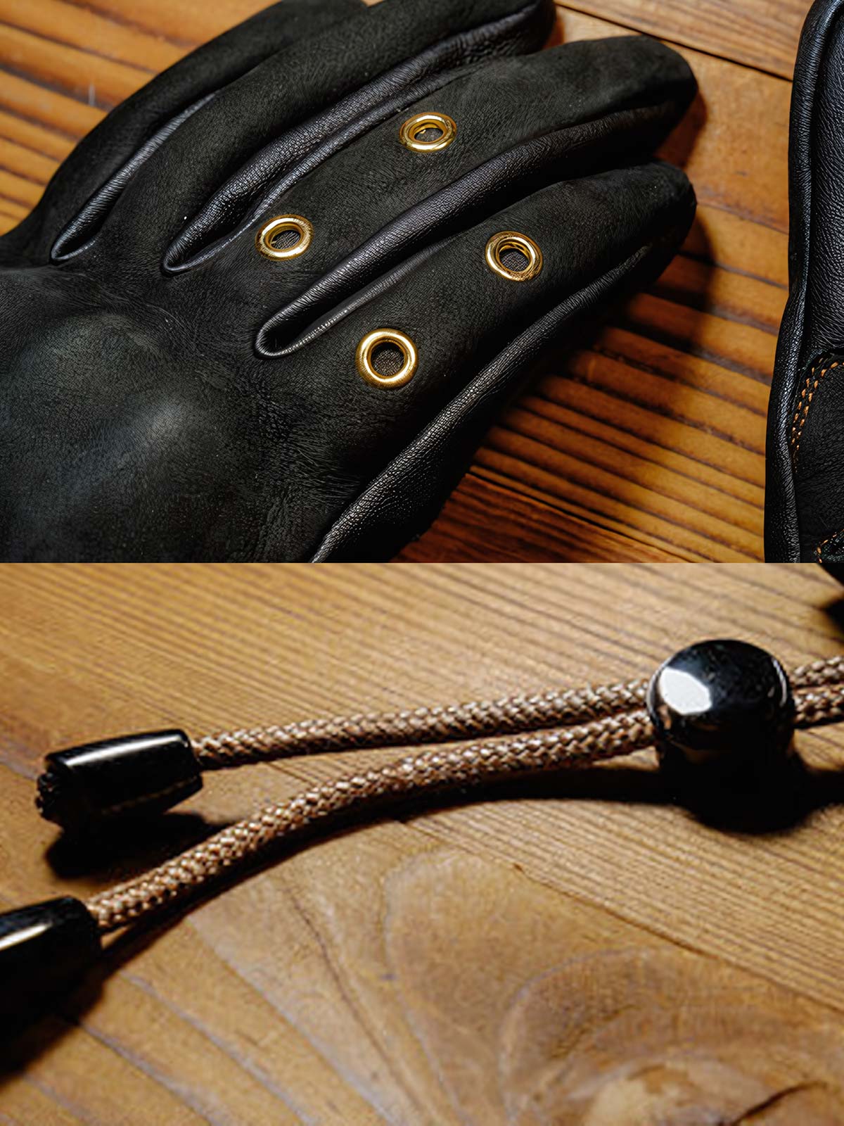 图像替代文本1:ヴィンテージ羊革バイカーズグローブ。防風、防衝撃、通気性の良いデザインで快適なライディング体験を提供。
图像替代文本2:通気性を高めるメタル通気孔が特徴的なヴィンテージ羊革バイカーズグローブ。