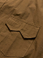 製品画像: 春秋シーズンに最適なコーマコットン製格子織り長袖シャツ全体画像|リラックスフィットで快適なカジュアルスタイル
詳細画像: コーマコットン素材の格子織りディテール|春秋のカジュアルコーディネートに最適な品質感