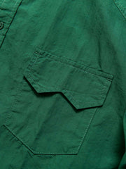 製品画像: 春秋シーズンに最適なコーマコットン製格子織り長袖シャツ全体画像|リラックスフィットで快適なカジュアルスタイル
詳細画像: コーマコットン素材の格子織りディテール|春秋のカジュアルコーディネートに最適な品質感