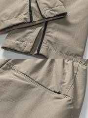 製品画像: 軽量アウターダウン保温パンツ全体展示、冬のアウトドアに最適なデザイン
詳細画像: 防水素材とダウン中綿のディテール特写、寒さを防ぐ高機能設計