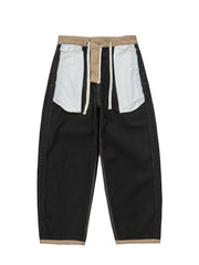 製品画像
ワイドレッグデザインの厚手ヘリンボーン生地ワークパンツ。カジュアルでリラックスしたシルエットが秋冬のコーディネートに最適で、実用的なポケットとドローストリングデザインが特徴です。
詳細画像
厚手のヘリンボーン生地で作られたワークパンツのディテール。ドローストリングとクラシックなワークスタイルのポケットがしっかりと機能性とデザイン性を兼ね備えています。