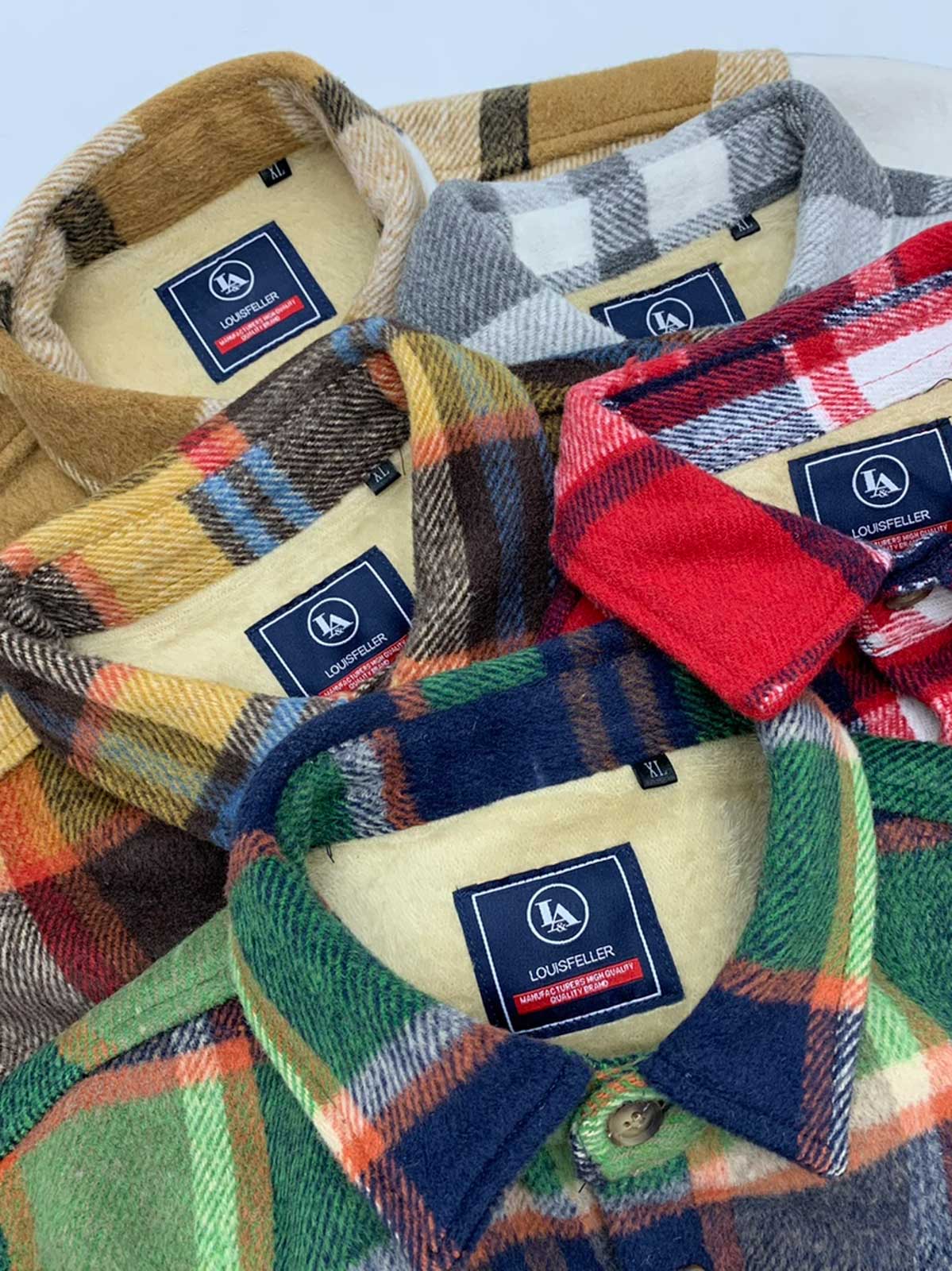 製品画像
チェック柄シャツの全体展示画像、裏起毛とフランネル素材が強調された秋冬向けの温かみのあるデザイン。
詳細画像
シャツのディテールとポケットデザインのクローズアップ、ブラッシュド加工による柔らかい肌触りが特徴。